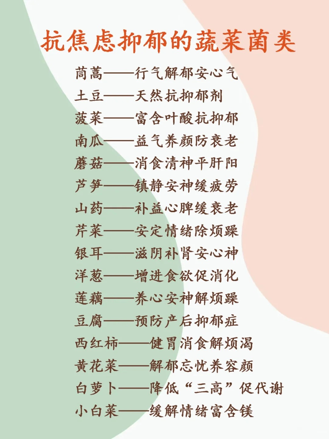 你的焦虑抑郁，90%可以依靠食物解决！